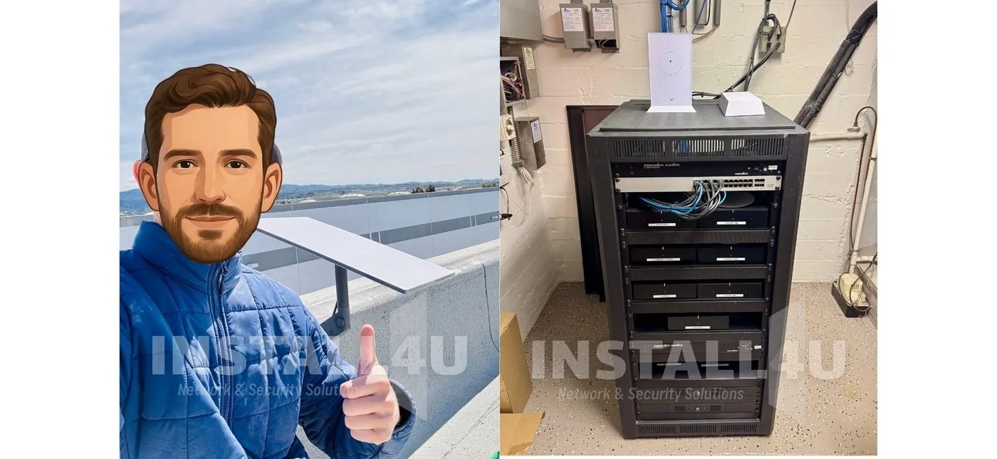 Starlink & rack &mdash; Install4U Networking & WiFi project