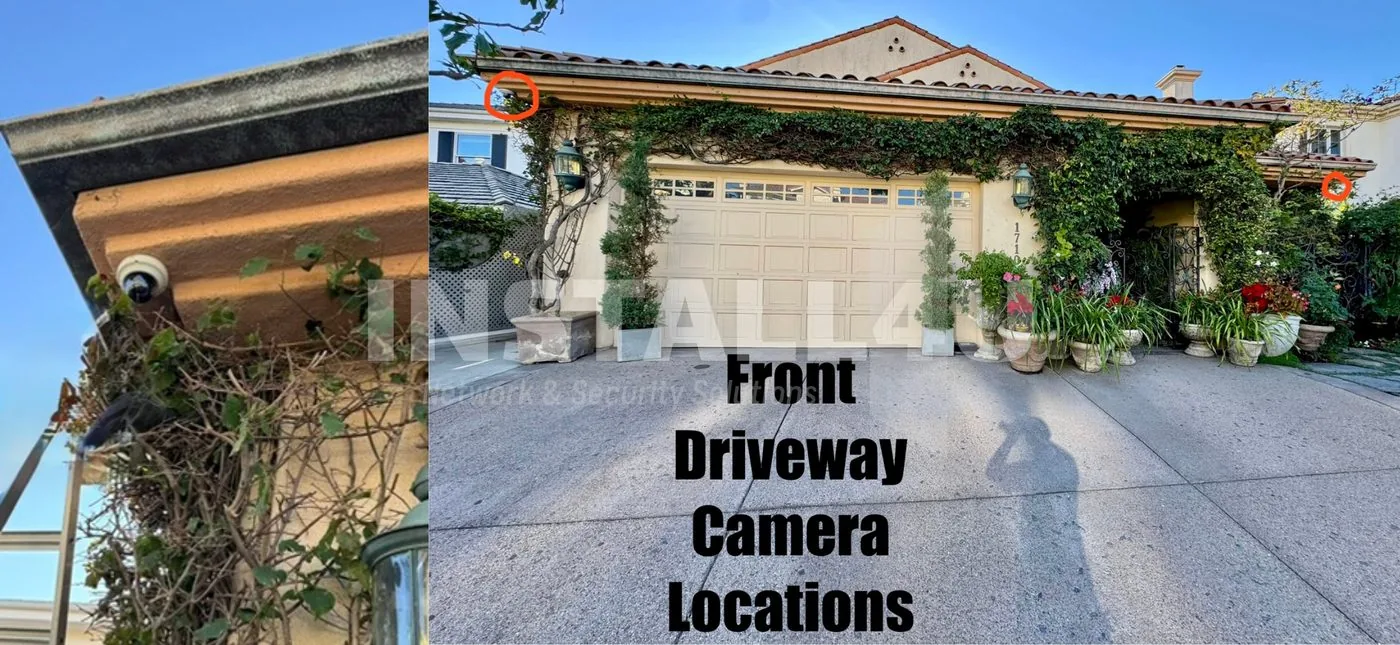 Driveway cameras &mdash; Install4U Security Cameras project