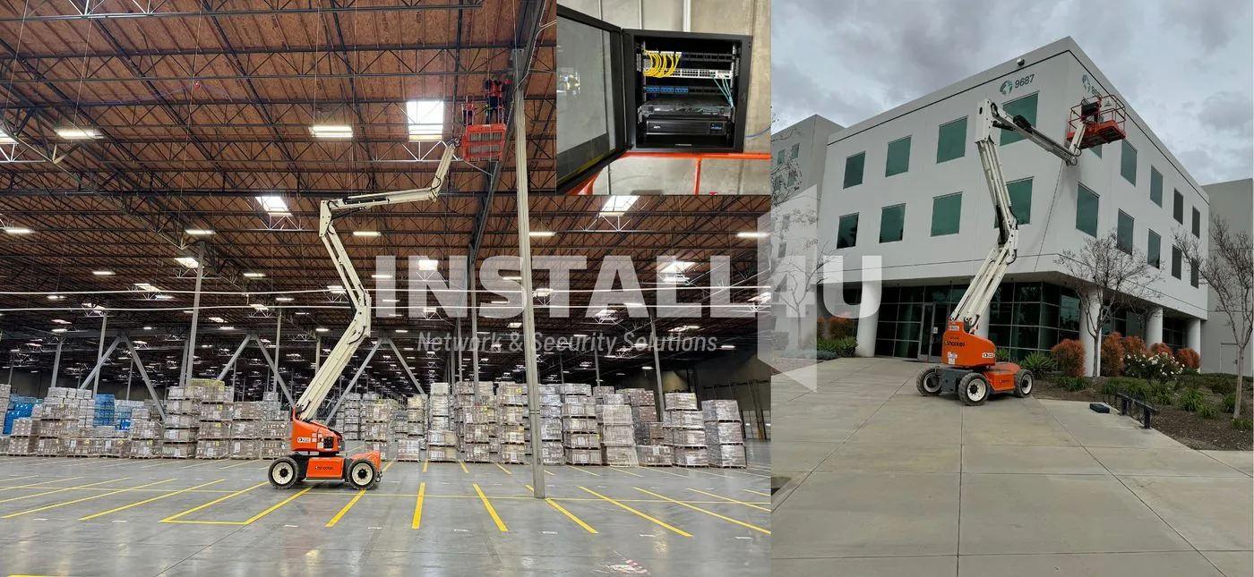 Install4U project — shipping and distribution warehouse camera and network installation