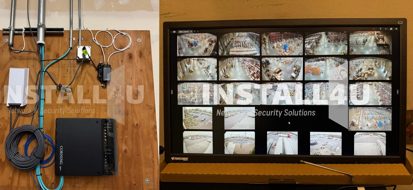 Equipment backboard &mdash; Install4U Networking & WiFi project