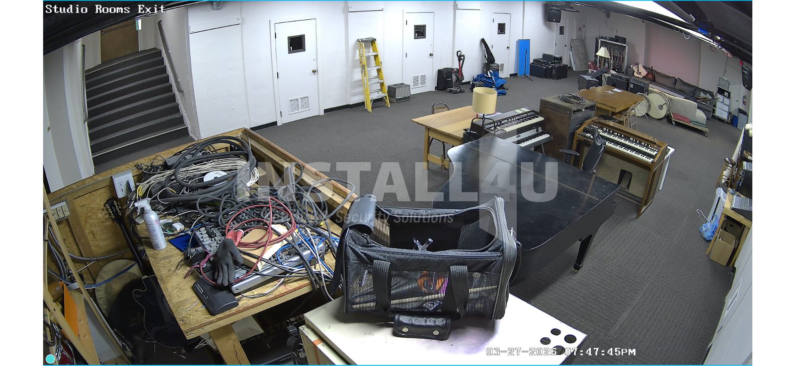Studio equipment and network rack area
