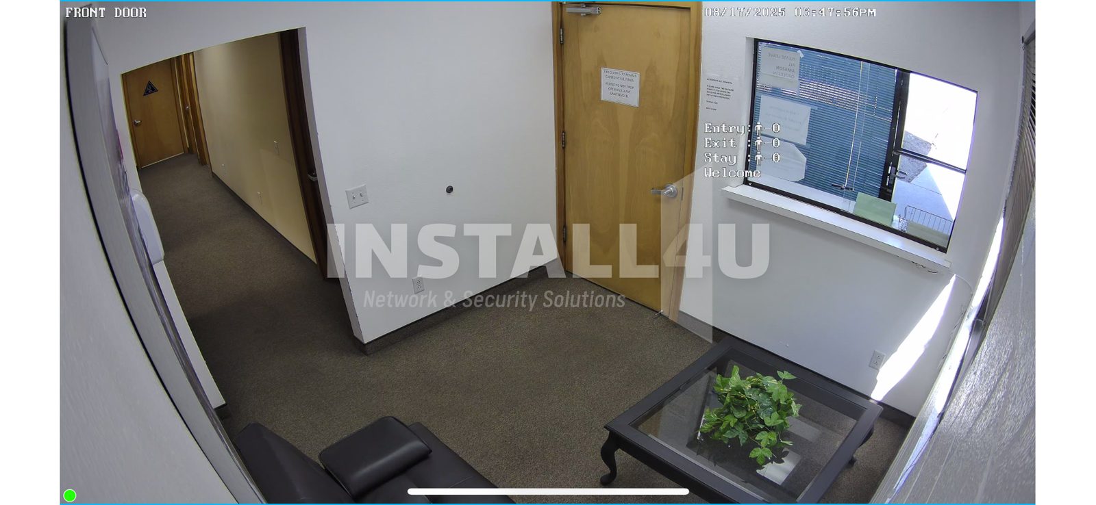 Install4U project — network rack, warehouse camera coverage, and high-reach equipment installation